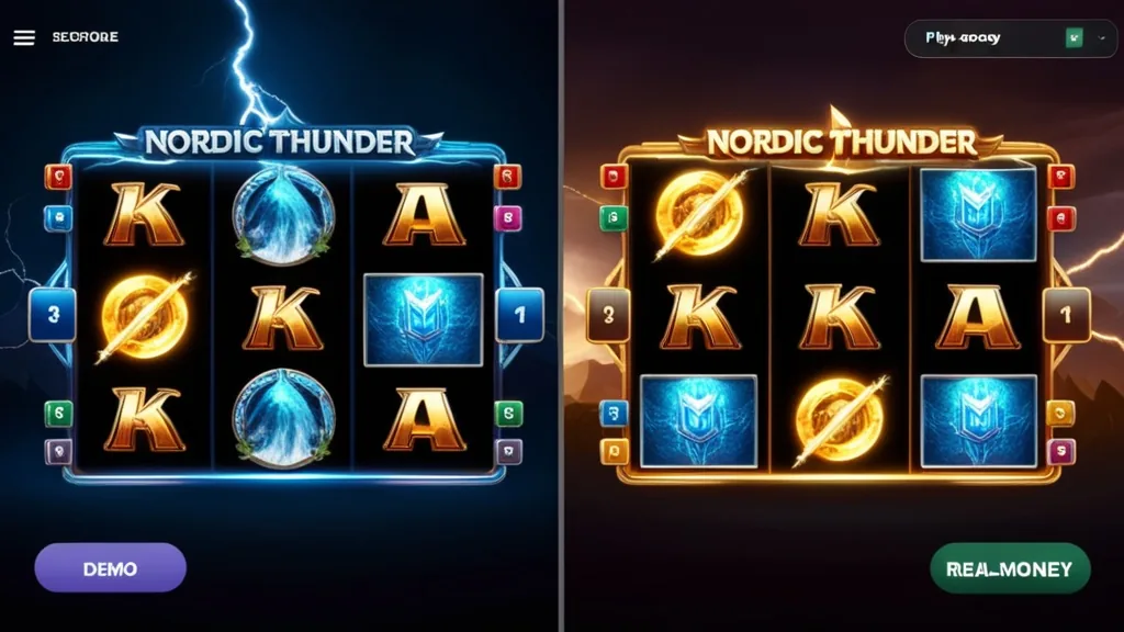 Vergleich zwischen Thor-Fortune-Demo und Echtgeldversion